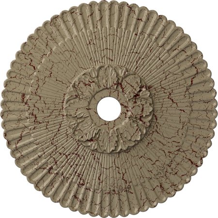 EKENA MILLWORK Melonie Ceiling Medallion (Fits Canopies up to 6 1/4"), 36 1/4"OD x 1 7/8"P CM36MEGDC